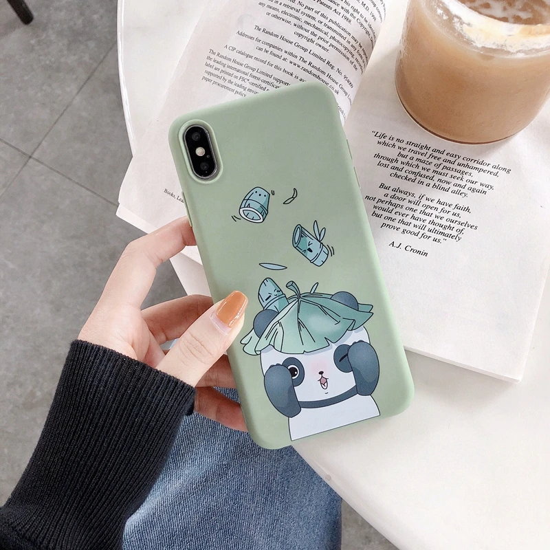 ST-1 Мультяшный Мягкий силиконовый чехол для Etui iPhone 6 6S 7 8 Plus X XR XS Max 11 Pro Max 6,1 5,8 6,5 Мягкий силиконовый чехол с бантом - Цвет: ST-1