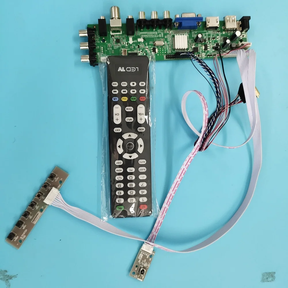 

Kit For B156RW01 V3/B156RW01 V0 remote HDMI VGA AV LED USB TV controller board digital 1600X900 DVB-T DVB-T2 Signal 15.6" 40pin