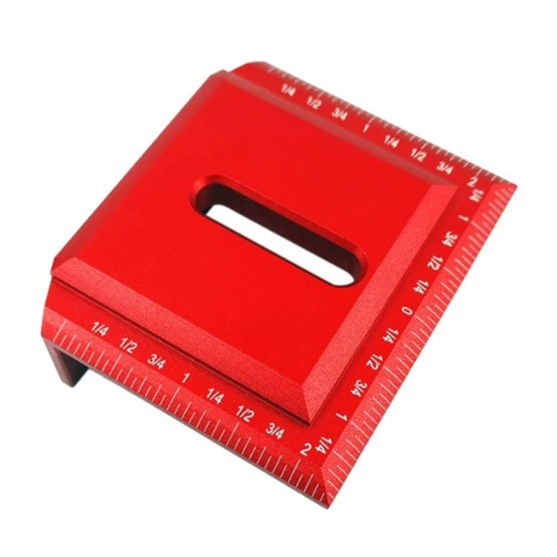

Scribe Mark Line Gauge Ruler Square Layout Miter 45 + 90 Degree Measuring Tool DGZ