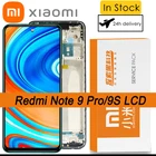 100% Оригинальный 6,67 ''дисплей с рамкой для XiaoMi Redmi Note 9SPro LCD сенсорный экран дигитайзер M2003J6A1G M2003J6B2G ремонт