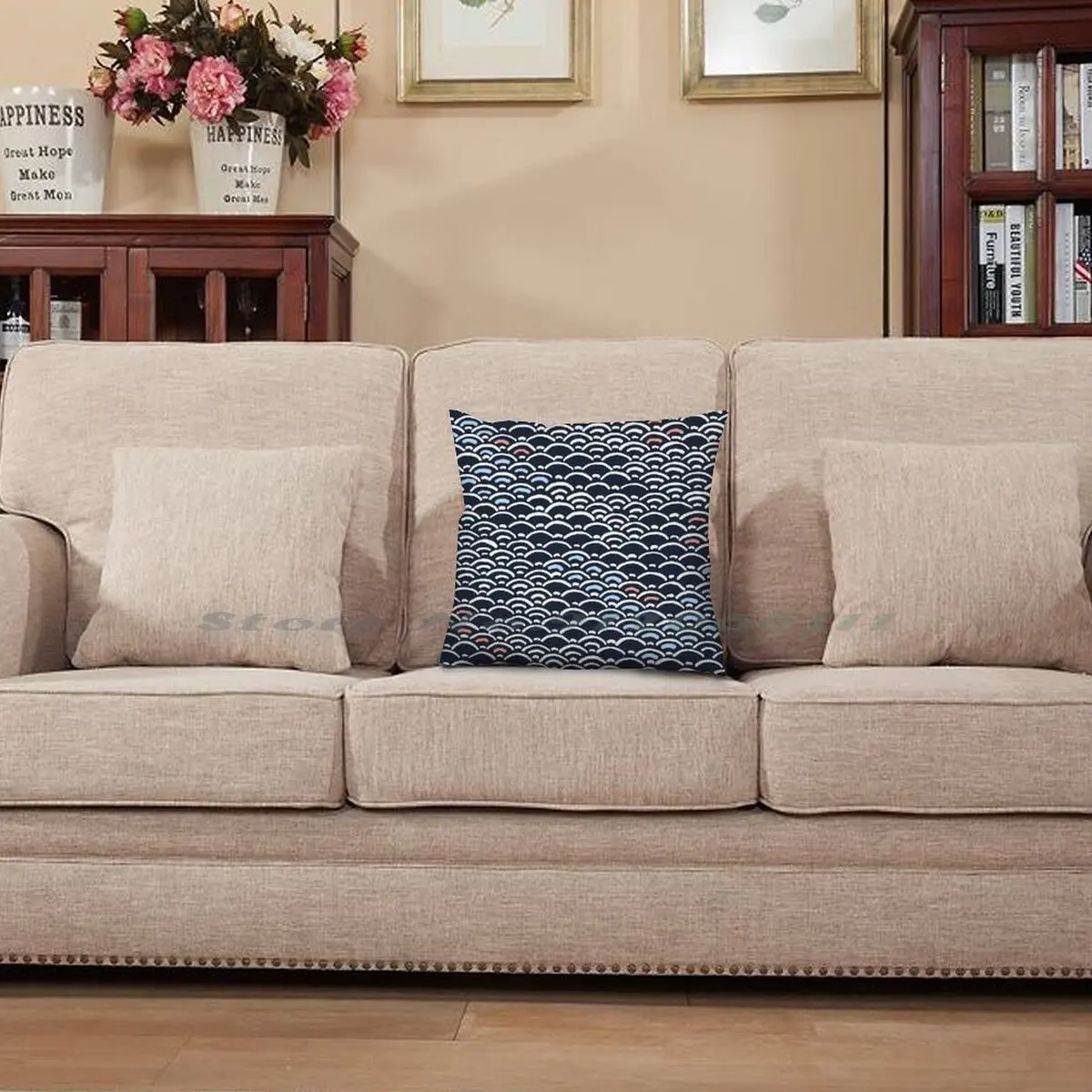 Наволочка для подушки с японской ручной росписью чехлы подушек наволочка из