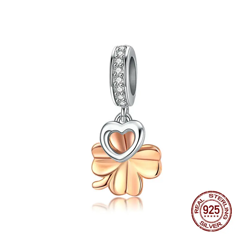 Горячая Распродажа Новинка с листком клевера очаровательный браслет из бисера