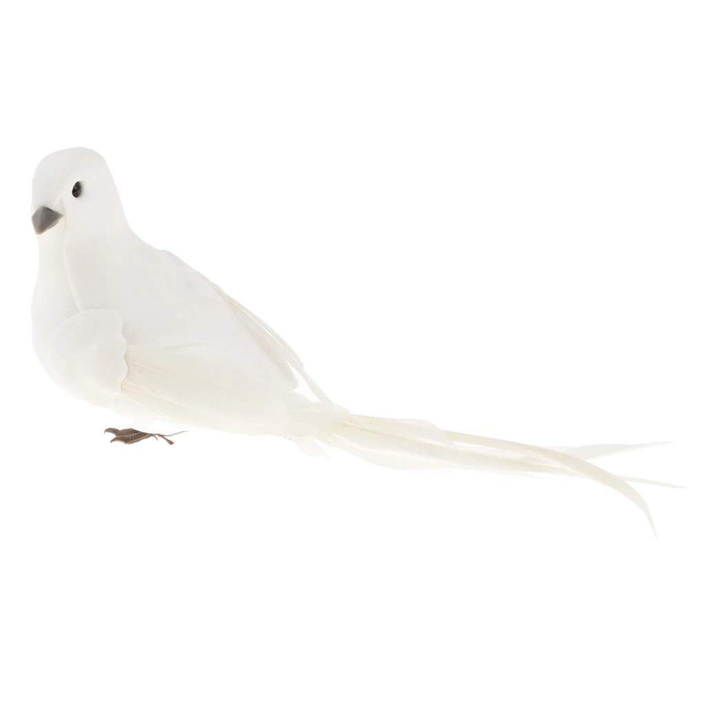 

Handcraft White with Artificial Feather and Tail, for Wedding Home Decor