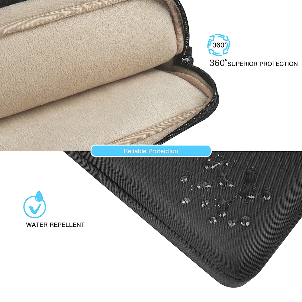 14 15.6 17 Inch Shockproof Laptop Sleeve Business Briefcase Waterproof Messenger Shoulder Bag for Notebooks Black | Компьютеры и офис