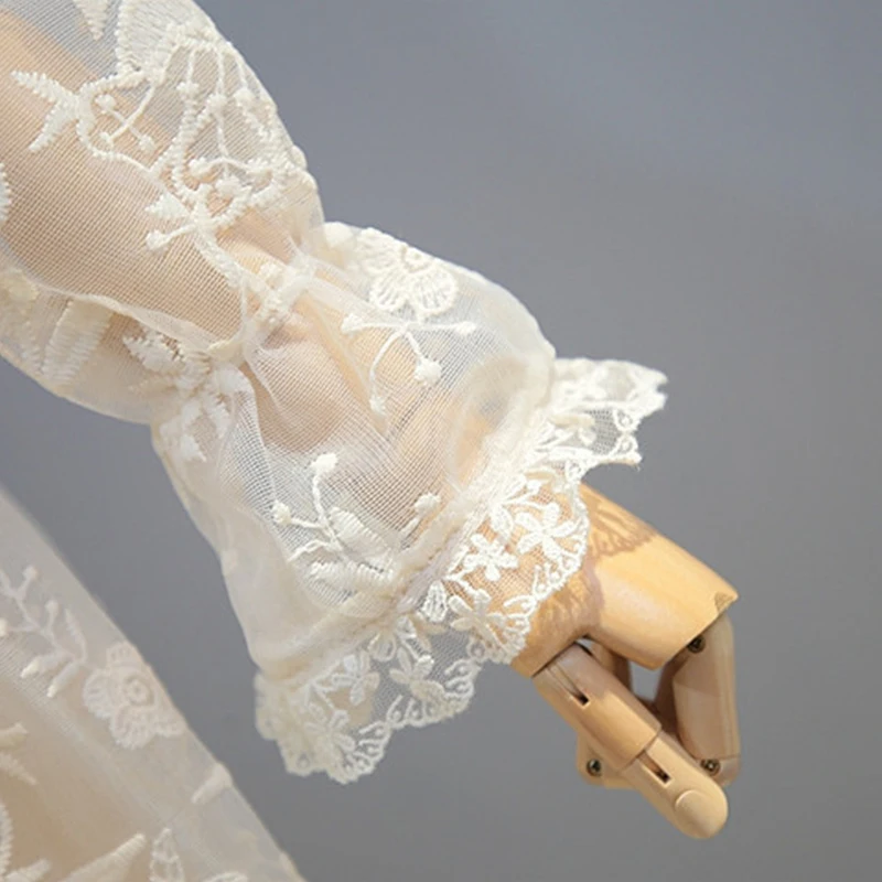 New Arrival Baby Girls Clothes Cute Lace Princess Dress Kid's Outerwear Long Sleeve Birthday Party For | Детская одежда и