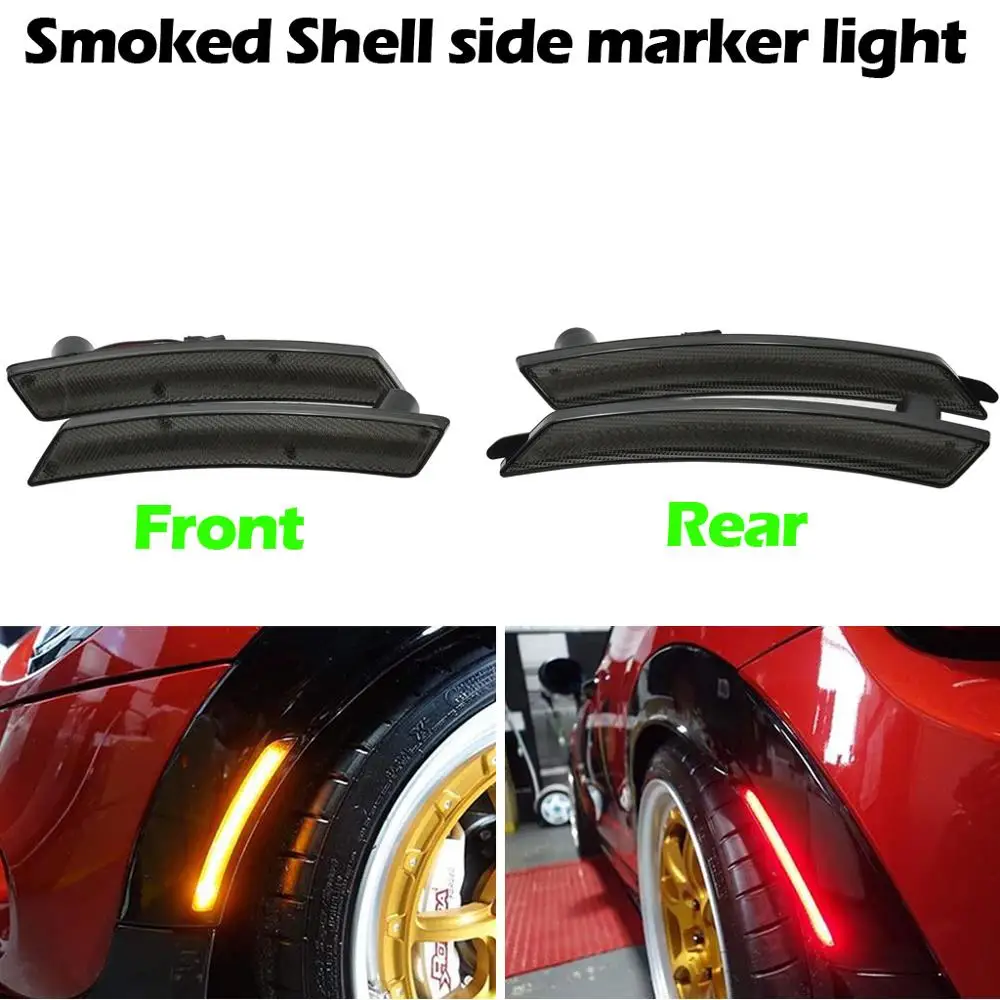 Передний и задний Янтарный красный светодиодный габаритный фонарь для 1 го