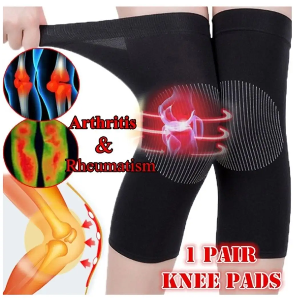 1 пара наколенник рукав пот абсорбент Твердый Мягкий телесный/Черный эластичный