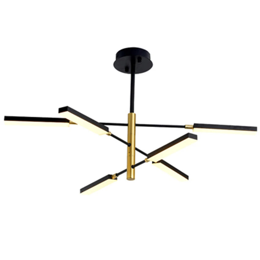 Современный акриловый абажур с регулируемой яркостью разветвленная Люстра для