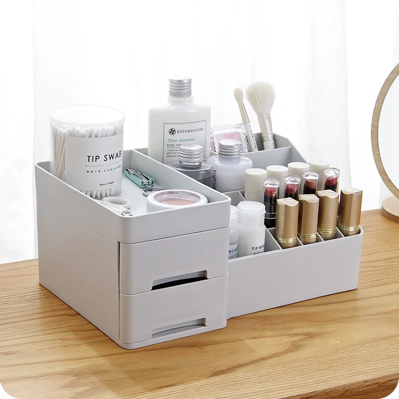 

Органайзер для косметики Женский, модный Настольный вместительный ящик для хранения косметики, ювелирных изделий, помады