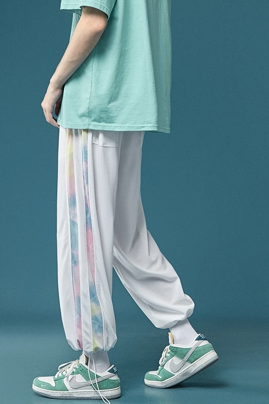 

Pants for Boys Summer Korean Style Versatile Loose Thin Ice Silk Leggings Trendy Brand Ins Casual Pants