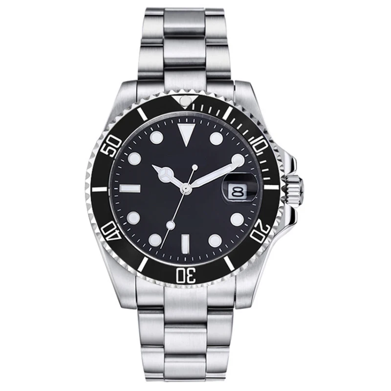 

Parnis 40mm Black Bezel Sterile Mens Automatic Mechanical Watch Ceramic Steel Miyota 8215 Movement Men's Watches reloj de hombre