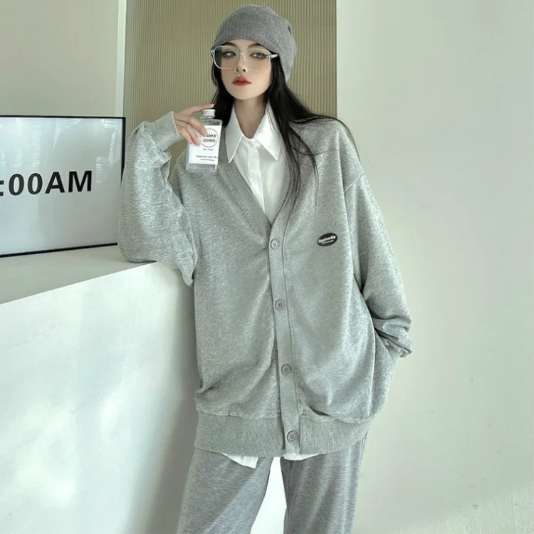 

Женский демисезонный Кардиган с длинным рукавом и воротником-стойкой