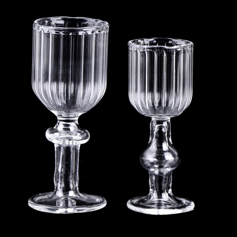 

1/12 Dollhouse Miniature Accessories Mini Glass Transparent Cup Simulation Furniture Model Toys For Doll House Decor