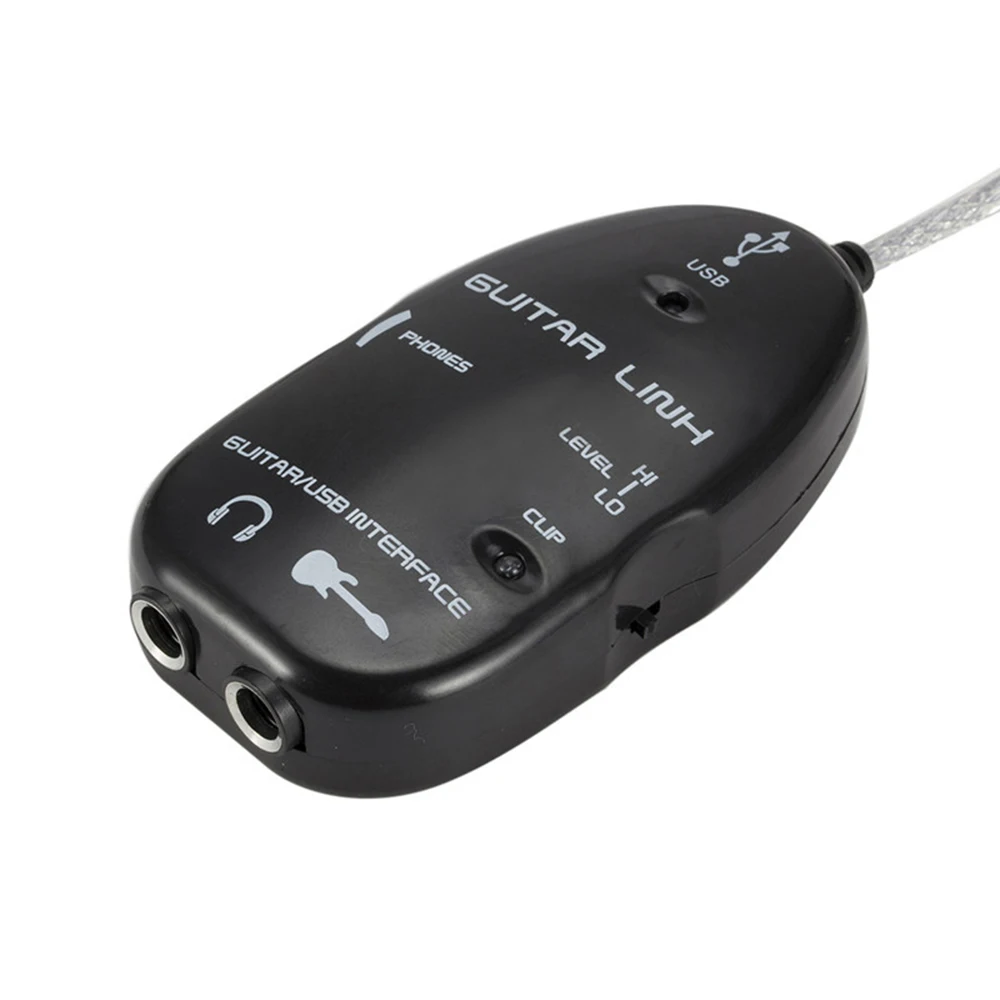 Кабель-адаптер для подключения гитар к USB интерфейсу аудиоразъем ПК/компьютера