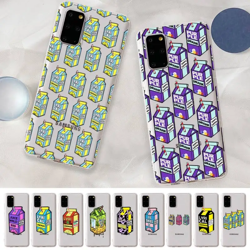 

New Aliens Drink Lyrical Lemonade Phone Case For Samsung A 10 20 30 50s 70 51 52 71 4g 12 31 21 31 S 20 21 plus Ultra