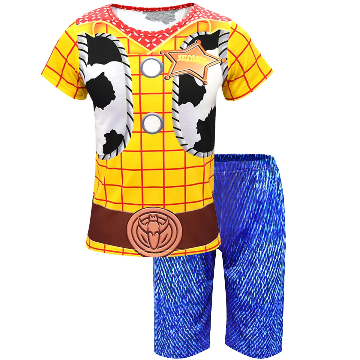Toy Story Cosplay Woody Costume Cowboy Suit Hat Carnival Outfit Adult boy Halloween Party Custom Made Superhero With Boots | Детская