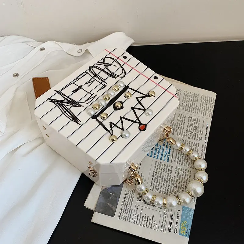 

Женская сумка через плечо с надписью, из ПУ кожи