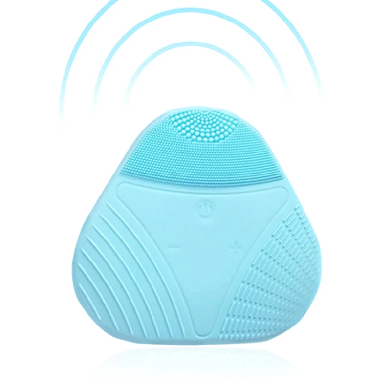 Мини USB пылесос лица щетка для мытья кисть очистки дица Массажная силиконовая