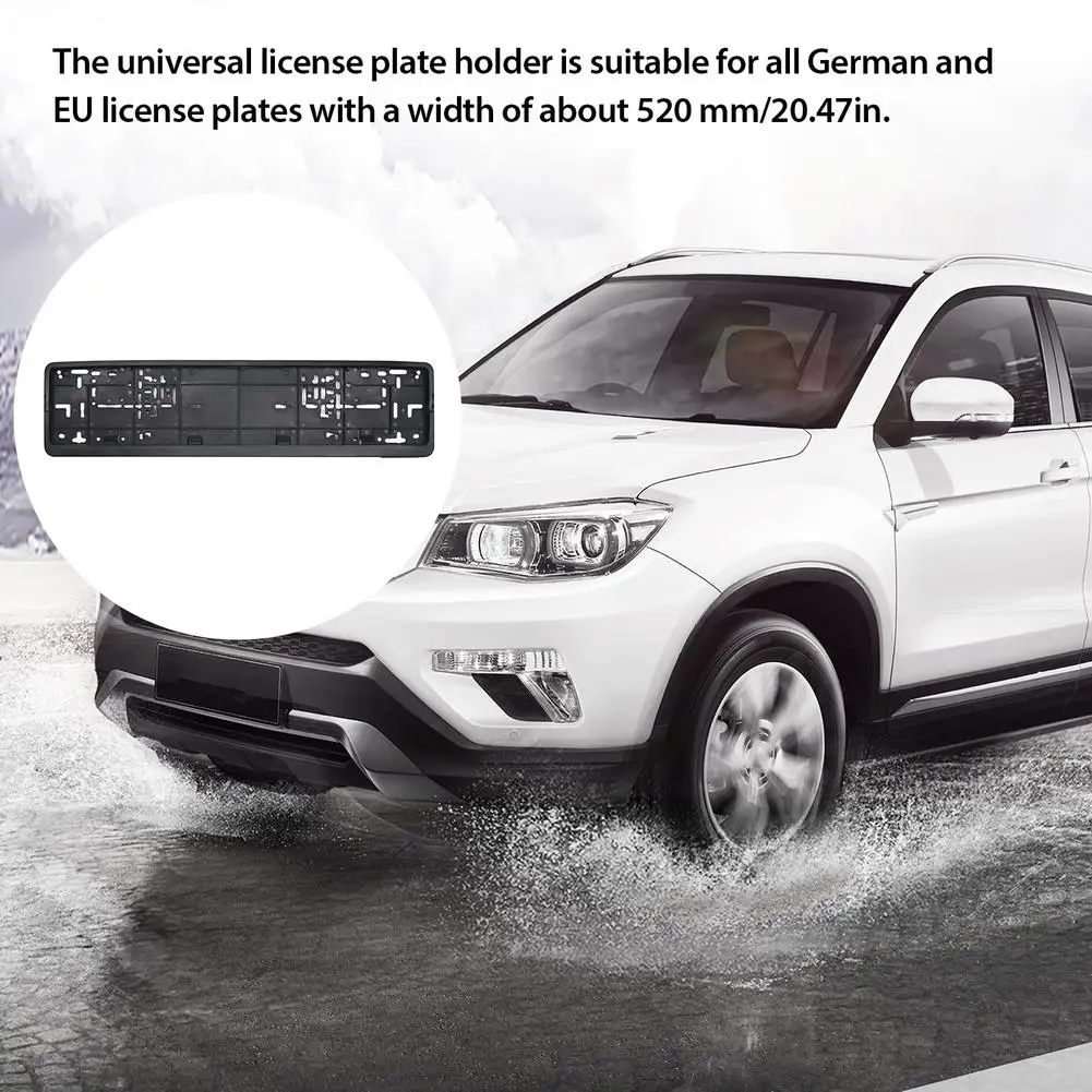 

High Quality Car License Plate Frame European Standard Car Number Plate Holder Car Sticker Car Accessories Pit Mounted