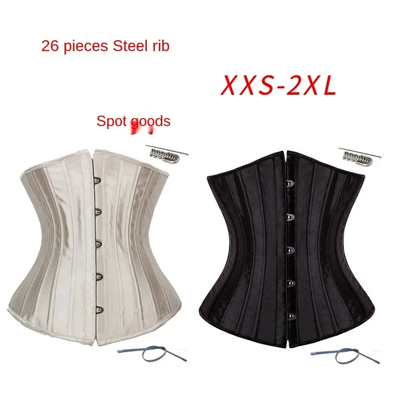 

SHZQ корсет для коррекции талии, 26 косточек, корсеты для талии, белый корсет под грудь, корсет для коррекции фигуры, моделирующий пояс, обтягив...