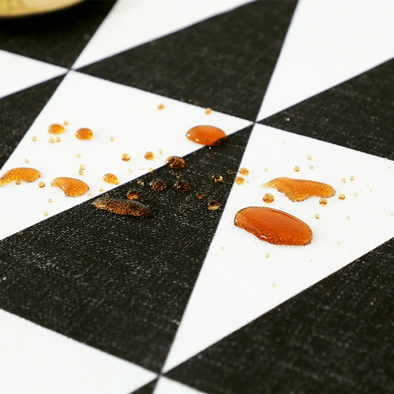 Из хлопка и льна скатерть Водонепроницаемый журнальный столик скатерти круглый