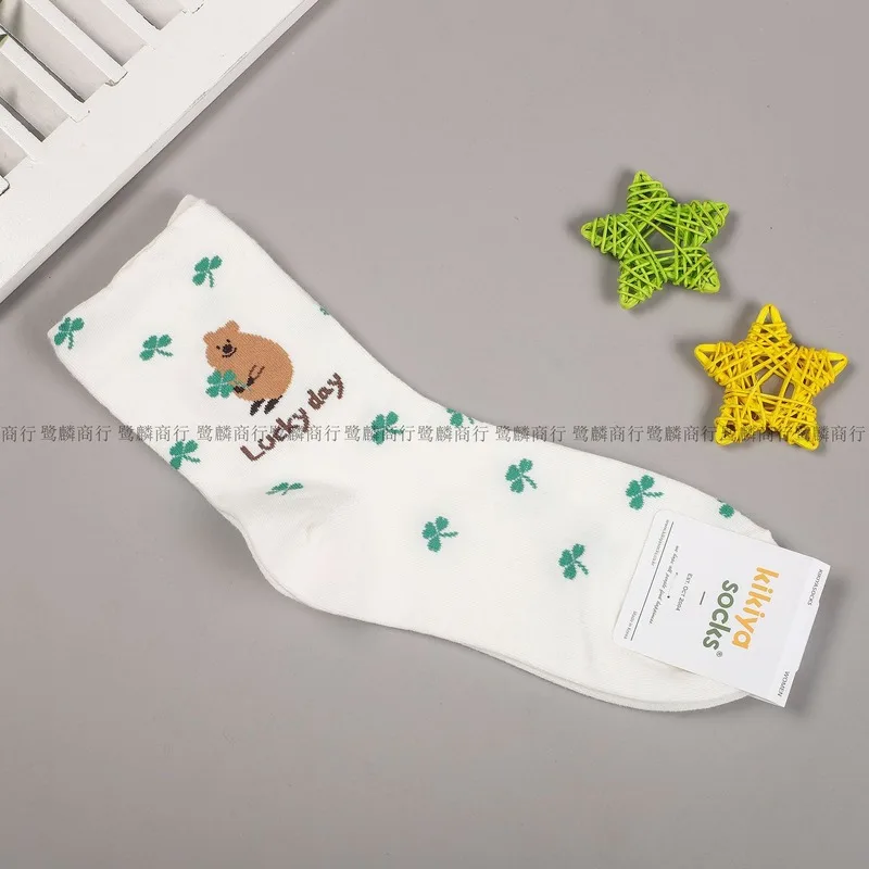

Cartoon Women Socks Animal Cotton Sock Lovely Ladies Colorful Unisex High Casual Heart Sox Girls Spring Autumn Trendy Skarpetki