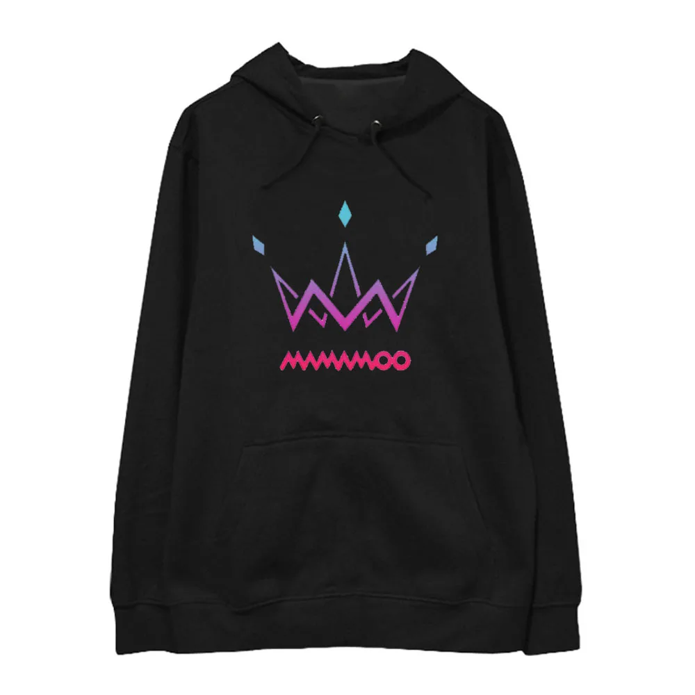 Kpop mamamoo пуловер с принтом толстовки унисекс Модные свободные ходи harajuku худи