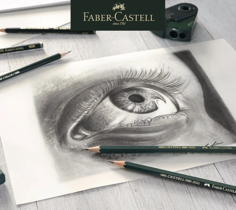 Faber Castell 9000 Стандартный Карандаш для рисования животных набор 16/12 шт. графитовый