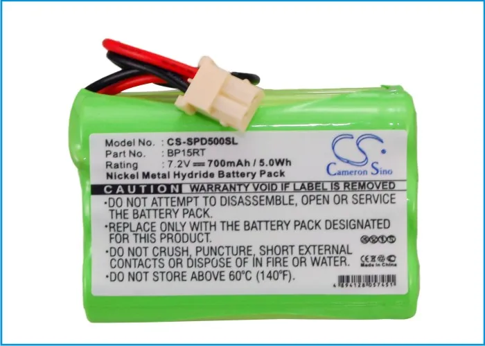 

Cameron Sino 700mAh Battery BP15RT for Dogtra 1100NC Transmitter, 1200NC , 1202NC , 1100NC, 1200, 1600, D500B, D500T, RRD, RRS