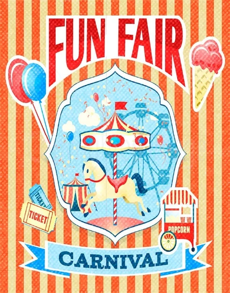 

Большой металлический жестяной плакат FUNFAIR CARNIVAL, настенный плакат в винтажном стиле, металлические и жестяные знаки