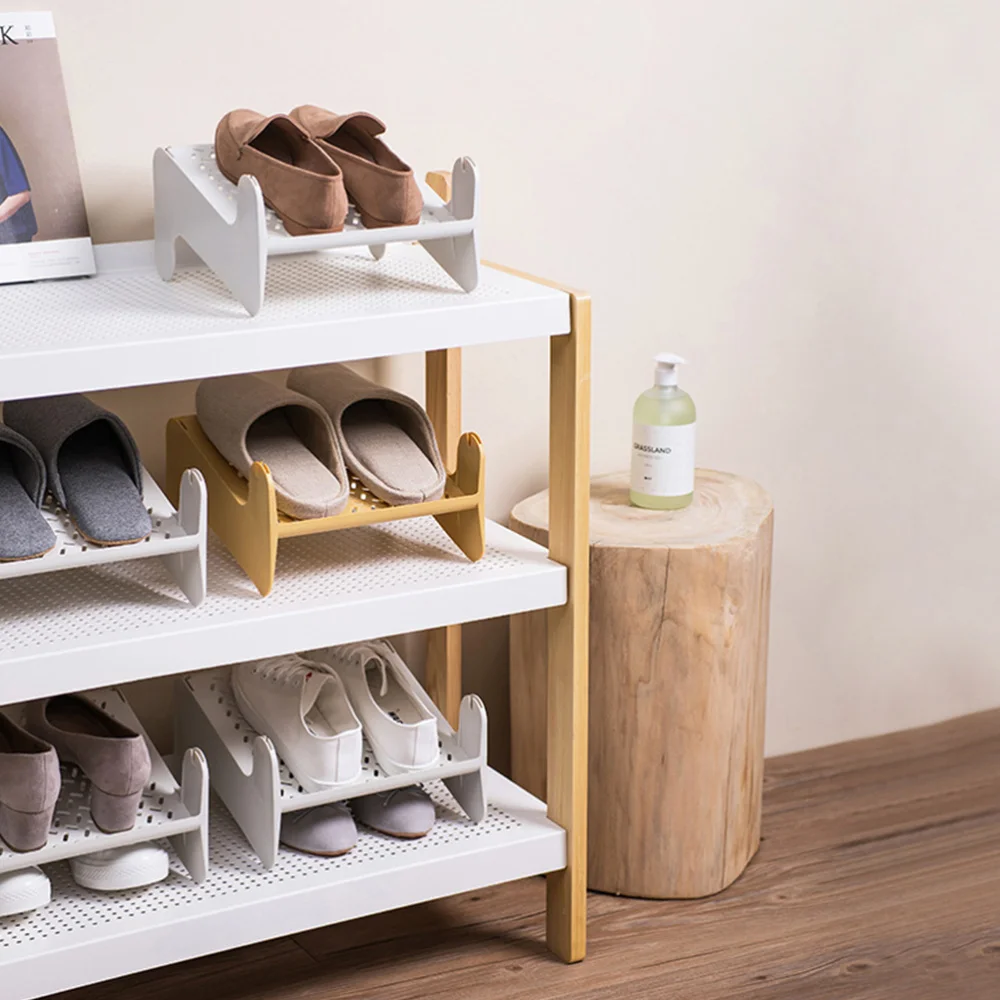 

Simple Shoes Rack Household Stack-able Useful Shoes Shelf for Home