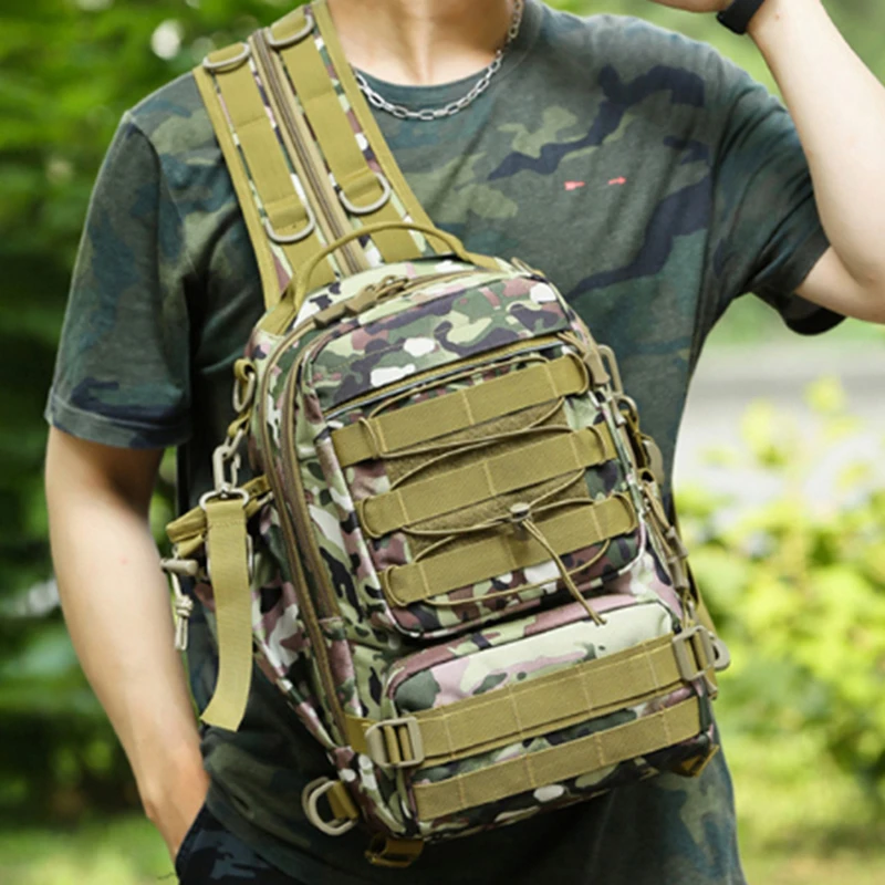 

New Sports Camping Bags Waterproof Large Climbing Hunting Tactical Military Backpack Outdoor Travel Men Fishing Backpacks
