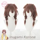 Anihutyoutuber Hololive VTuber Inugami Korone коричневый косплей парик термостойкие синтетические Косплей волосы Inugami Korone
