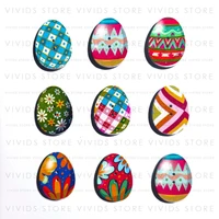 wooden easter oval buttons wood craft knitting party handmade scrapbooking decorative sewing accessories handicraft diy 3123mm