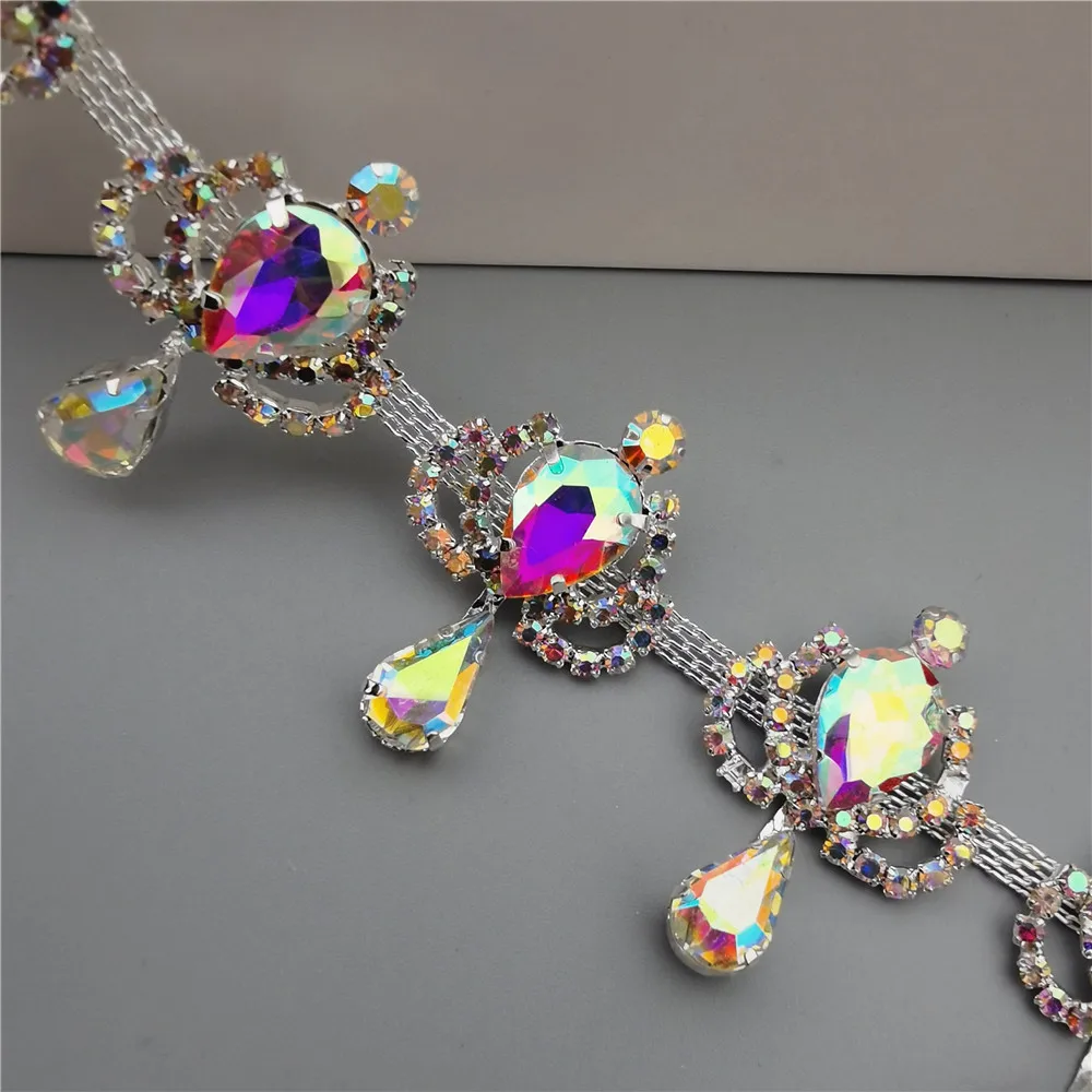 Цепь со стразами Bling идеально сочетаются с кружевным поясом отделка Ленточные