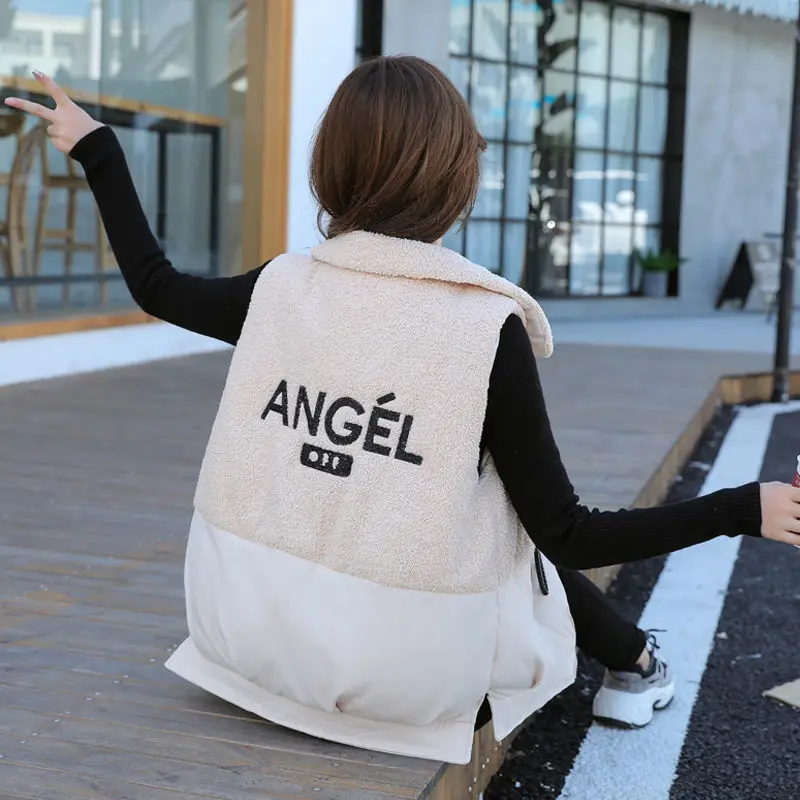 2020 новый стиль для осени и зимы корейский хлопковый жилет женский размера плюс