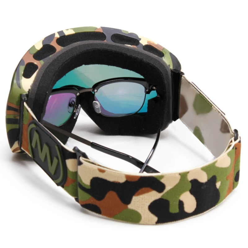 Зимние мужские и женские лыжные очки двухслойная УФ противотуманная большая