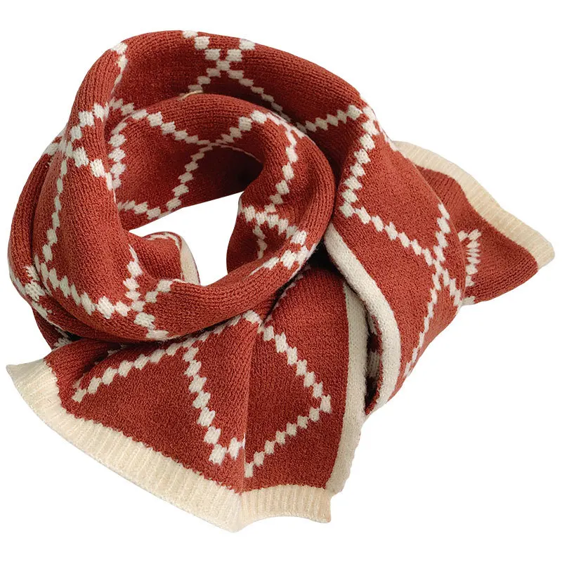 

Winter Scarf For Women Hollow knitting art Scarf for Fashion Girls Scarves Candy Colors