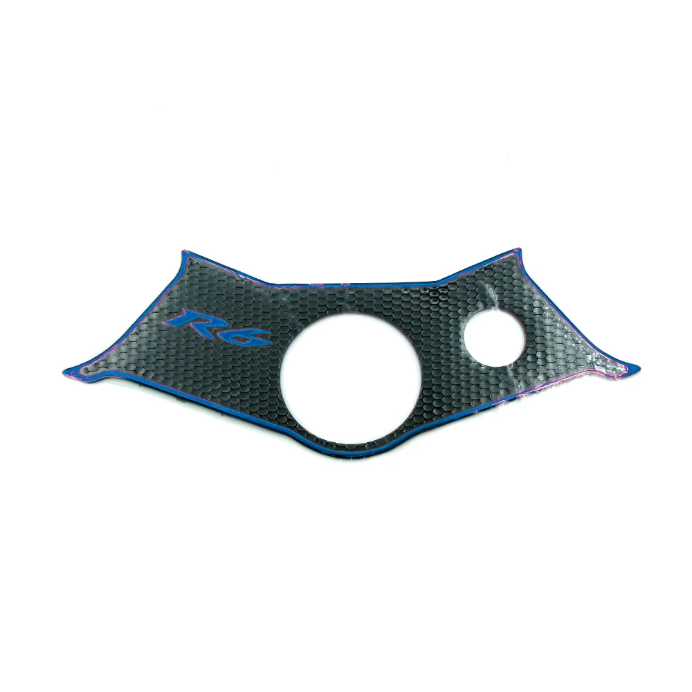 

Центральная консоль мотоцикла, мягкие пластиковые верхние наклейки, наклейки с тройным зажимом для Yamaha YZF R6 YZF600 R6S 2003-2009 YZF-R6 2003-2005