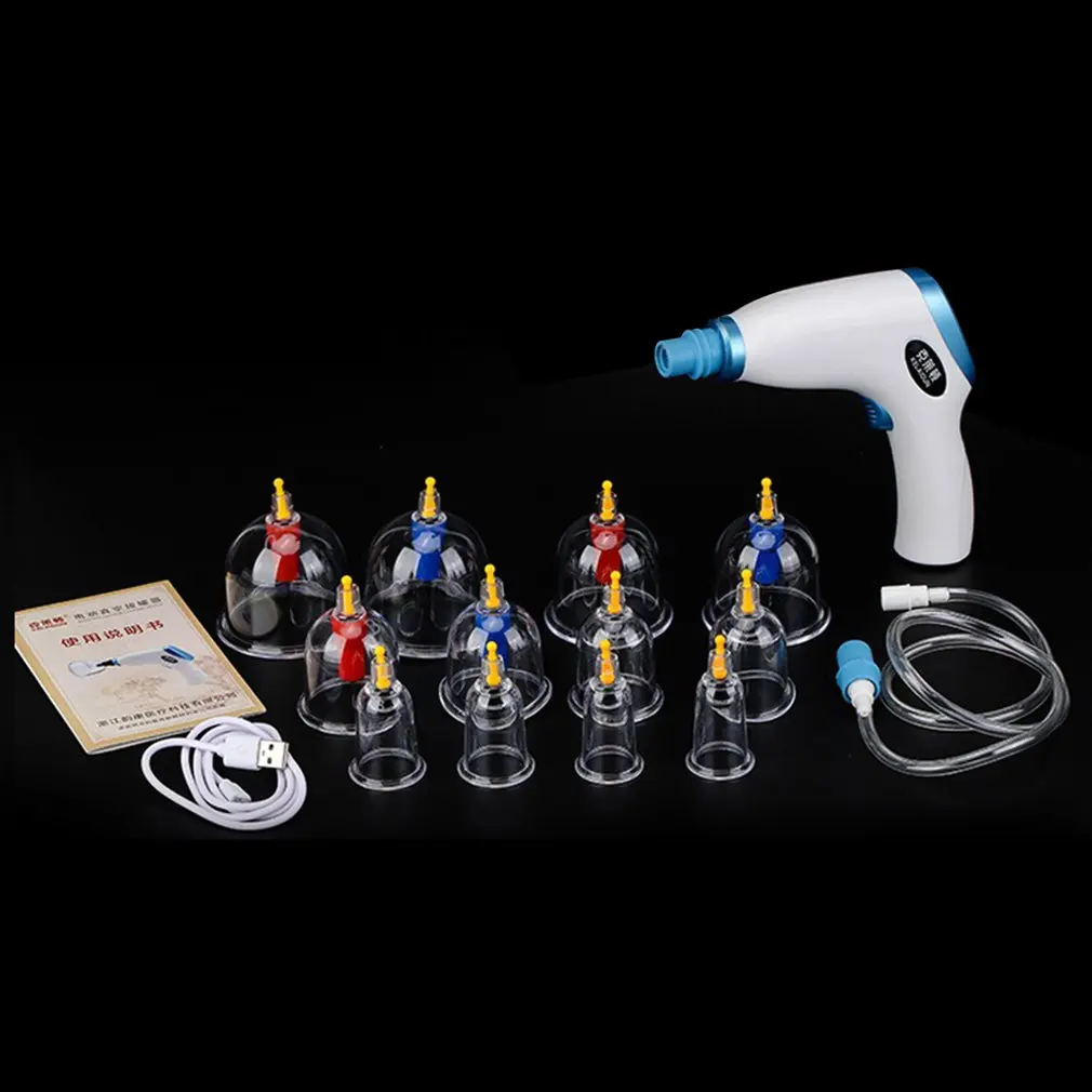 

Electric Vacuum Cupper Suction Body Cupping Kit Drainage Pain Relief Massage Anti Cellulite Cupping Device