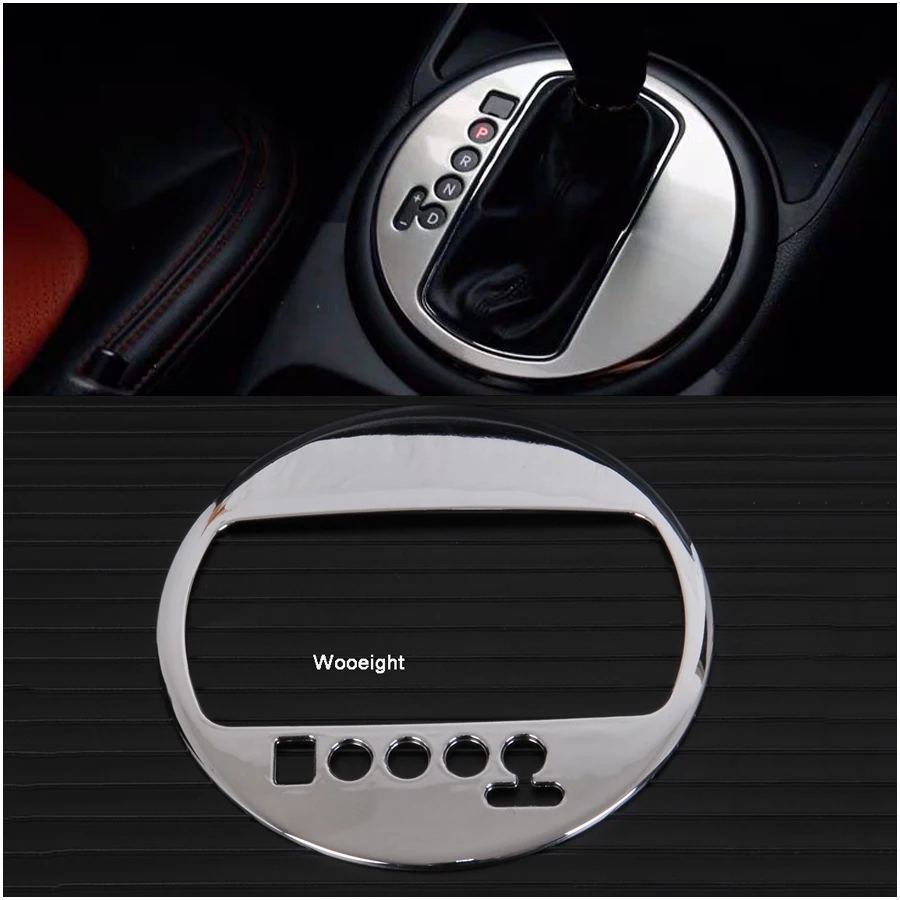 Wooeight ABS Хромированная ручка переключения передач для салона автомобиля панель