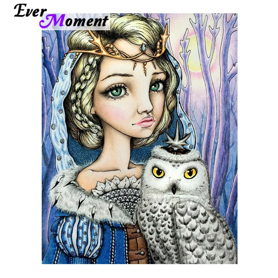 Алмазная живопись с изображением сказочной Совы стразы картина 5D сделай сам