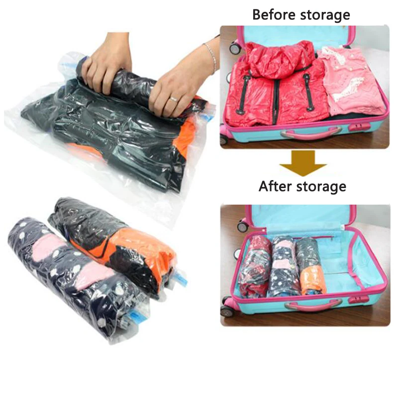 Складной органайзер для одежды вакуумная компрессионная сумка хранения