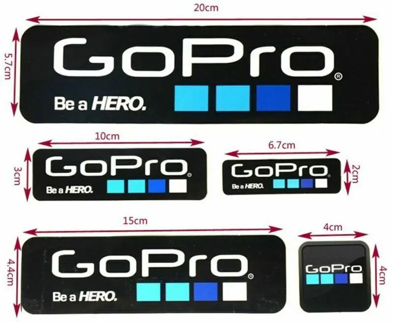 9 шт. наклейки с логотипом иконы Набор наклеек для GoPro Hero спортивные на шлем