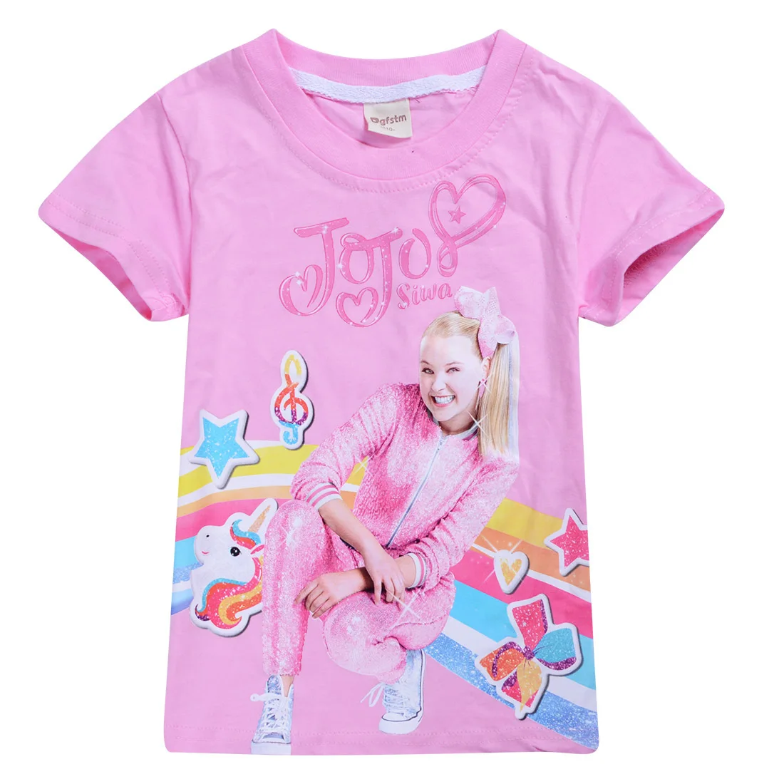 

Children Summer T-shirt Girls Boys Clothes Jojo Siwa Clothing Kids Cartoon Cotton Tshirt Tops Tees girls Short Sleeve T-shirt
