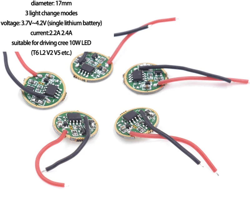 Cree чип XPE Q5 R2 R5 T6 L2 V2 V5 фонарик привод плата 3W 5 Вт 10 Светодиодный УФ Фиолетовый