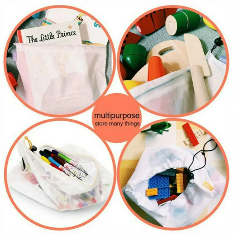 6/12 шт веревочная сумка растительного игрушечные фрукты хранения изготовленные