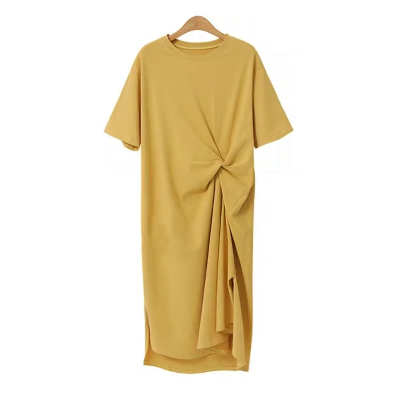 

ZQLZ Summer Dress Women 2021 New Plus Size 4XL Casual Black Vestidos Mujer O-neck Short Sleeve Beach Party Dresses Female