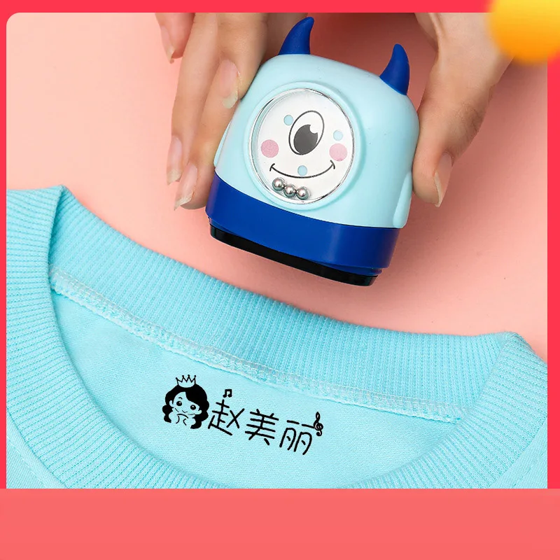 

Custom Cute Ghost Face Family Stamp Seal Baby Children Teacher Cartoon Name Student Clothes No Fade diy Security Toy Custom Made