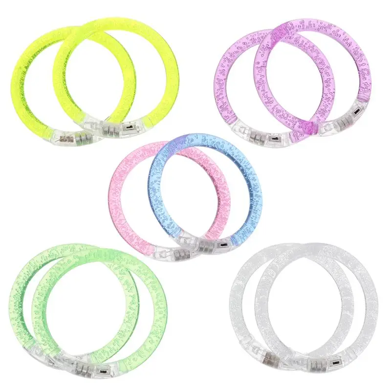 

10PCS Children Glow Bracelets Luminous Wristbands Party Supplies Favors